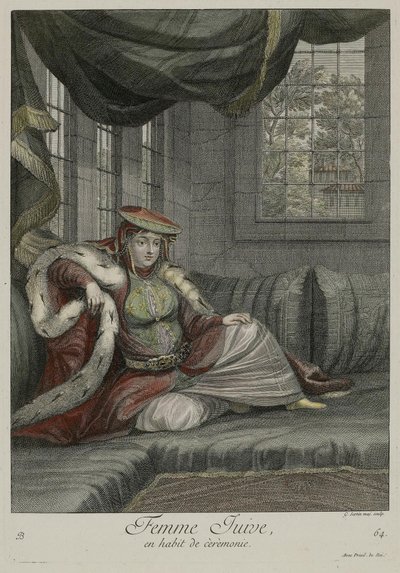 امرأة يهودية في لباس رسمي بواسطة جيرارد جان بابتيست سكوتين